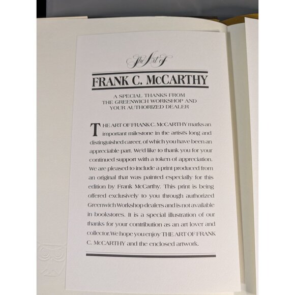The Art Of Frank C. McCarthy Hardcover Book - Picture 3 of 16